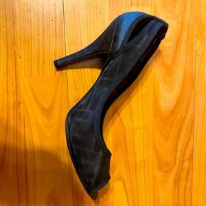 Fendi mesh logo shoe